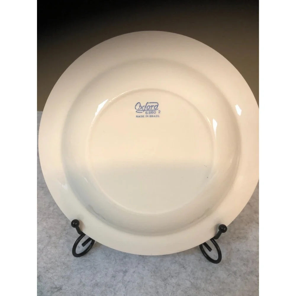 2 ~ Vintage Oxford Brazil Blue Rope Pattern Pasta/Soup/Salad Bowls 6860 2